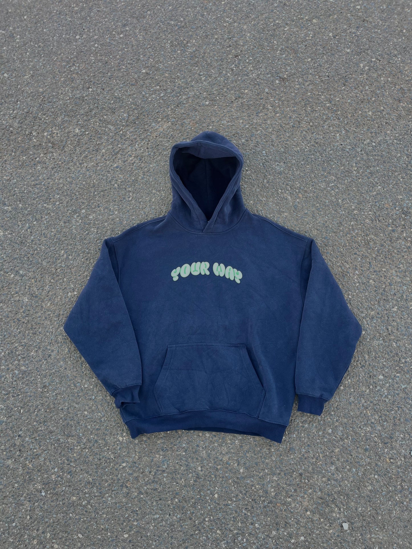 Navy and Green Hoodie