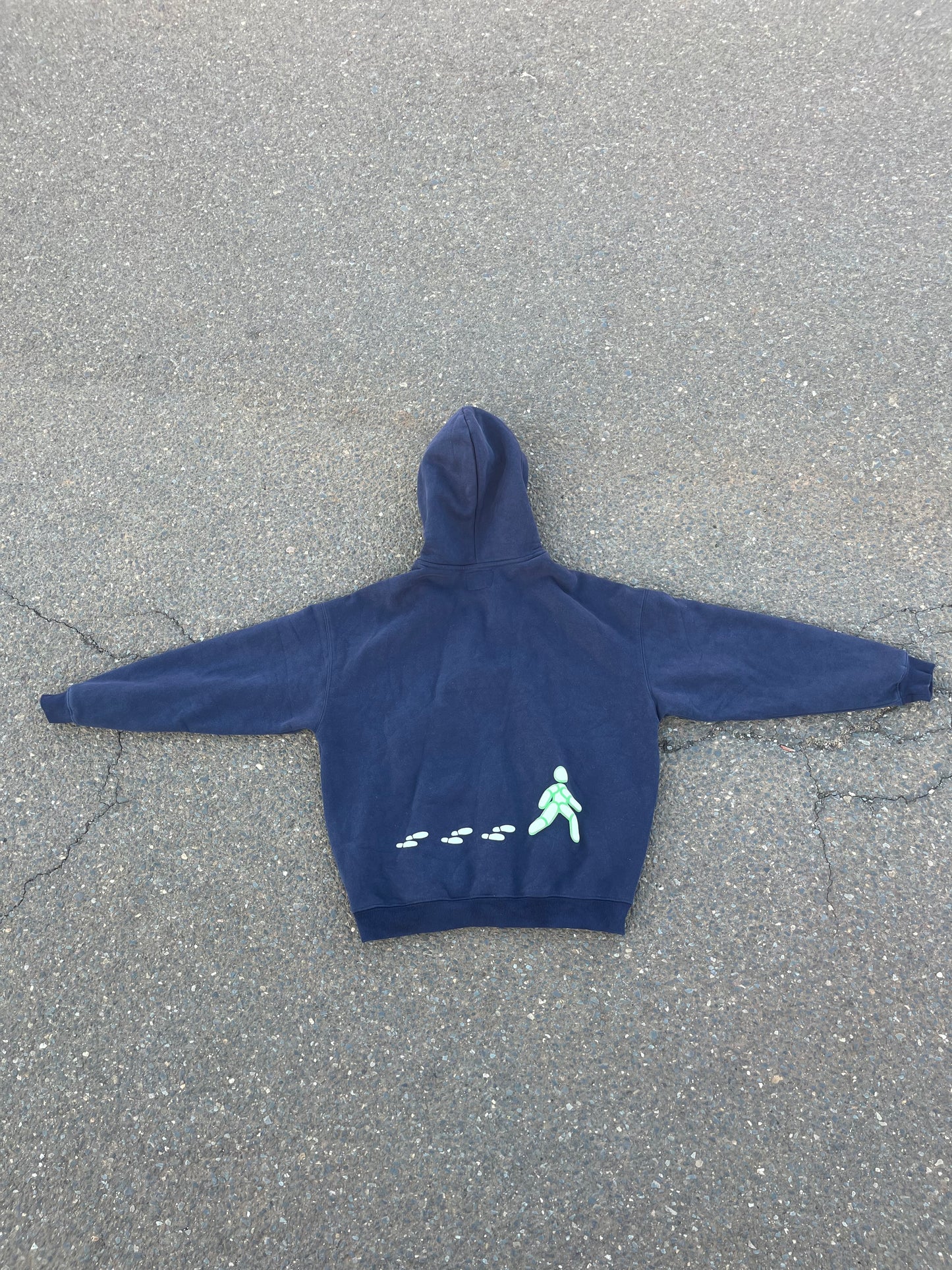 Navy and Green Hoodie